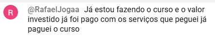 Feedback real de aluno do GameDoctor